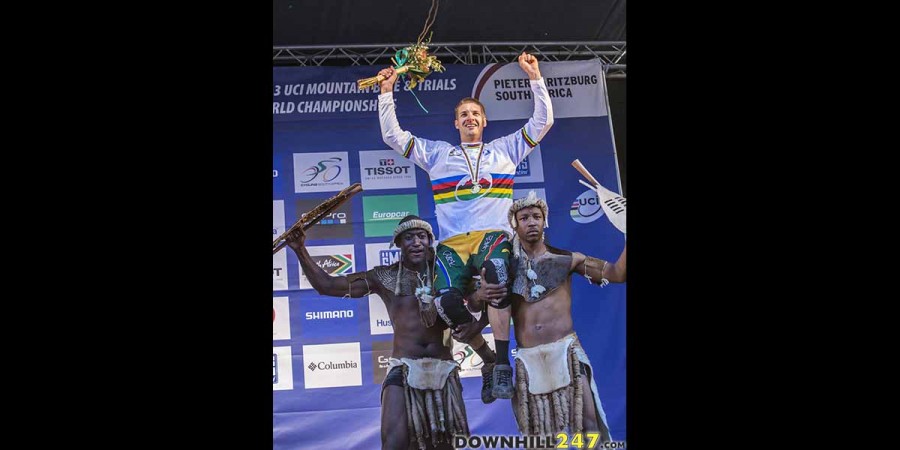 South Africa gave us a unique podium, showing off the cultural side of the event. While it's all about the racing  usually, sometimes it's nice to stop and take in the surroundings. After all, the world cup is held in some incredible places. Winners are grinners..!